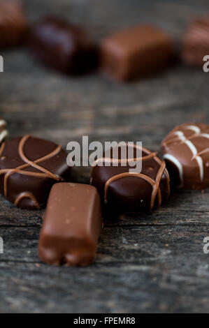 Bonbons au chocolat pour la Saint-Valentin Banque D'Images