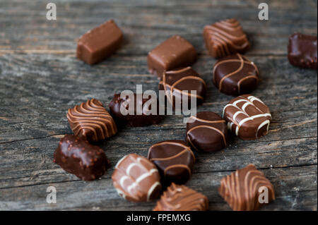 Bonbons au chocolat pour la Saint-Valentin Banque D'Images