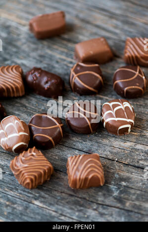 Bonbons au chocolat pour la Saint-Valentin Banque D'Images