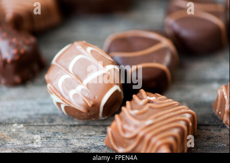 Bonbons au chocolat pour la Saint-Valentin Banque D'Images