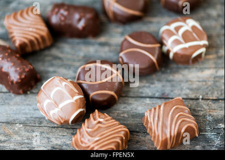 Bonbons au chocolat pour la Saint-Valentin Banque D'Images