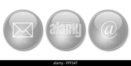 Contact commercial pour les signes Banque D'Images