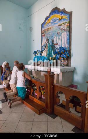 Cuba, Regla, Iglesia de Nuestra Sonora de Regla, Église de la Vierge Noire. Également associée à la religion Santeria. Banque D'Images