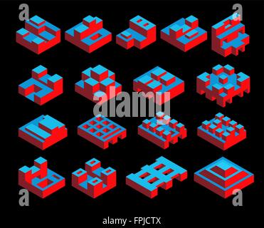 Un ensemble d'abstract Illustration de Vecteur