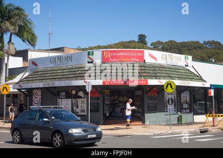 Boutique bouteille australienne liquor store à Avalon beach Sydney, Nouvelle Galles du sud Banque D'Images