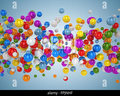 Ballon fond coloré , c'est un calculateur générée et 3d rendu photo. Banque D'Images