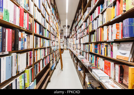 L'Europe, en Allemagne, en Hesse, Francfort, actions d'une librairie traditionnelle Banque D'Images