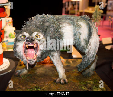 Birmingham, UK. 19 mars, 2016. Wolf gâteau sur l'affichage à l'International Cake Crédit : Steven re/Alamy Live News Banque D'Images