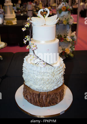 Birmingham, UK. 19 mars, 2016. Gâteau de mariage sur l'affichage à l'International Gâteau Crédit : Steven re/Alamy Live News Banque D'Images