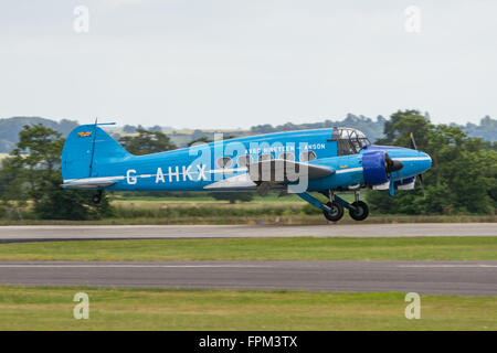 Yeovilton à Avro Anson. Banque D'Images
