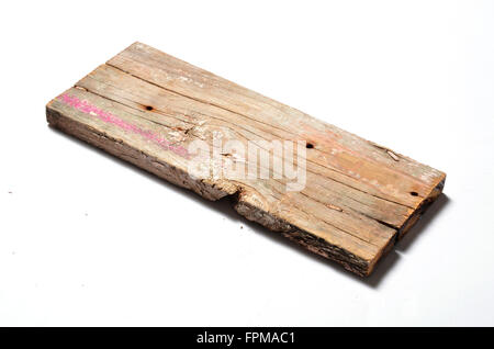 Ancien petit morceau de bois pour l'utilisation d'affichage dynamique Banque D'Images