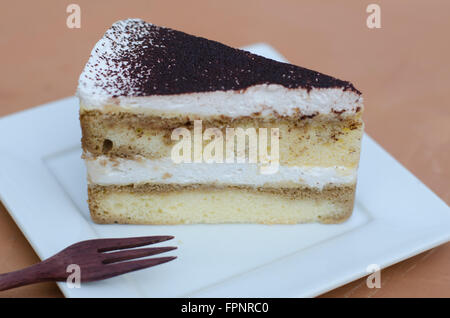 gâteau tiramisu Banque D'Images