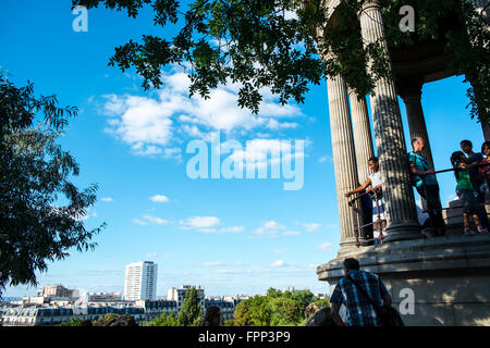 Parc des Buttes-Chaumont, à Paris, France Banque D'Images