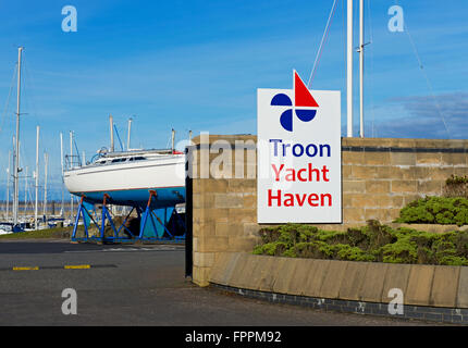 Yacht Haven, Troon Ayrshire du sud de l'Écosse, Royaume-Uni Banque D'Images