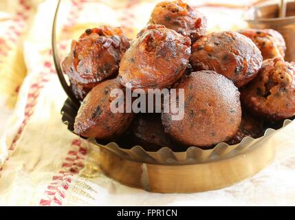 Neyyapam Unniyappam, cuisine du Kerala Banque D'Images