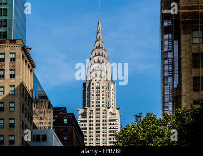 Le Chrysler Building, l'East Side de Manhattan, New York City, USA. Banque D'Images