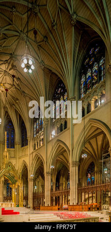 Intérieur de la cathédrale Saint-Patrick, New York City, USA. Banque D'Images