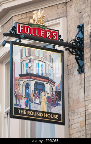 Fuller's Brewery Pub à Garrick Street, Covent Garden London signe avec l'extérieur. Banque D'Images