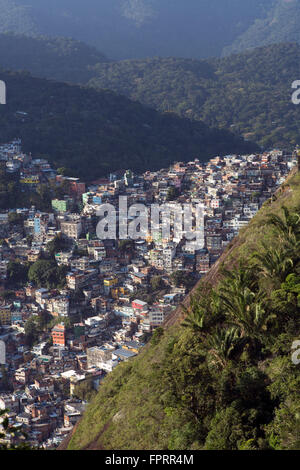 Rio de Janeiro Rocinha favela Banque D'Images