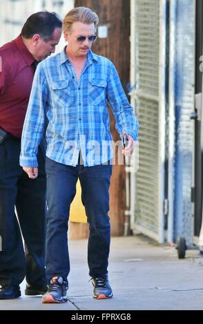 David Spade vient à Hollywood pour une comparution sur Jimmy Kimmel Live ! En vedette : David Spade Où : Hollywood, California, United States Quand : 15 Oct 2016 Banque D'Images