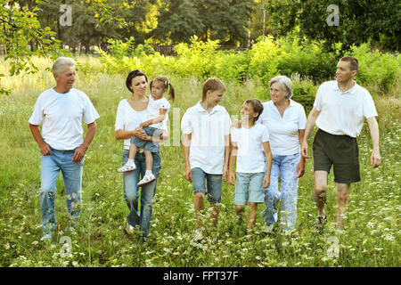 Big friendly family Banque D'Images