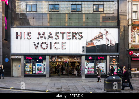 HMV, Oxford Street, Londres, UK Banque D'Images