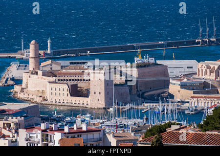 Le Fort St Jean Marseille, Bouches du Rhône, 13, PACA, France Banque D'Images