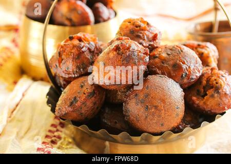 Neyyapam Unniyappam, cuisine du Kerala Banque D'Images