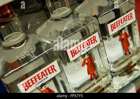 Image d'illustration de Gin Beefeater, une marque Pernod Ricard. Banque D'Images