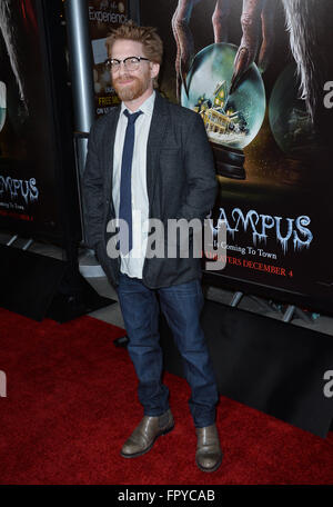 LOS ANGELES, CA - 30 NOVEMBRE 2015 : l'Acteur Seth Green au Los Angeles premiere de "Krampus" à l'Arclight Theatre, à Hollywood. Banque D'Images