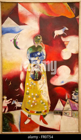 'La femme enciente' 'la femme enceinte" de Chagall au musée Stedelijk amsterdam Banque D'Images