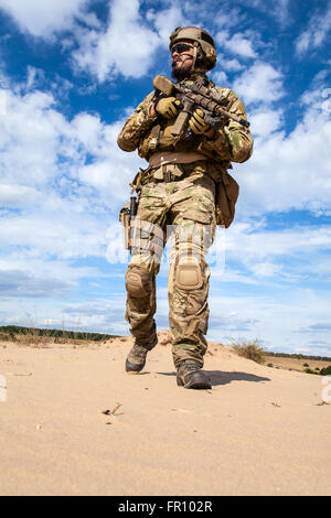 US Army Special Forces Group soldat Banque D'Images