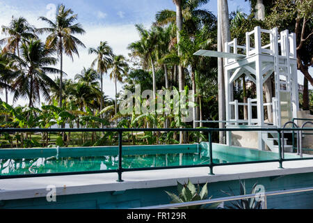 Floride,Sud,FL,fort ft. Myers, Thomas Edison et Henry Ford Winter Estates, musée d'histoire historique, complexe de piscine, les visiteurs voyagent Banque D'Images