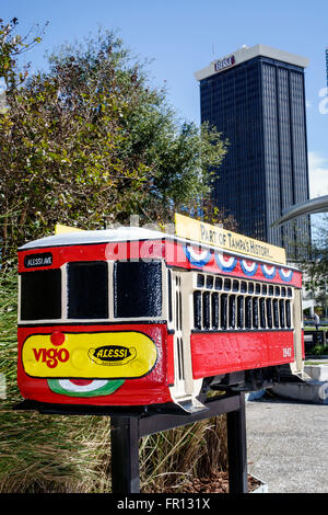 Tampa Florida,Waterfront Arts District,défi de sculpture de Streetcar,miniature,FL160211017 Banque D'Images