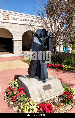 Floride Saint St Leo,Université Saint Leo,campus,moine,statue,capsule temporelle,FL160213011 Banque D'Images