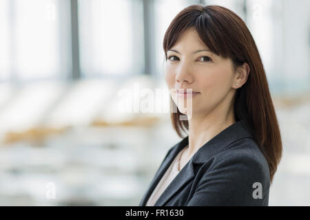Close up portrait of confident businesswoman Banque D'Images