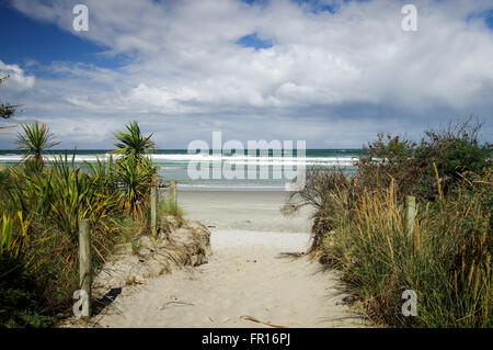 Plage de Brighton - Otago, Nouvelle-Zélande Banque D'Images