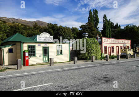 Cardrona hôtel historique et bureau de poste - Île du Sud, Nouvelle-Zélande Banque D'Images