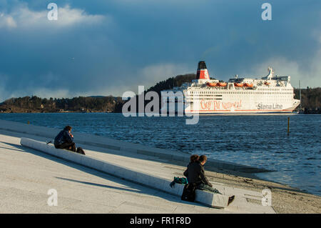 Stena Line ferry croisières Oslo Norvège Banque D'Images