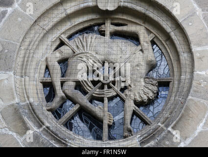 Martyre de Saint George, l'Église de Saint-Georges à Tubingen, Allemagne Banque D'Images