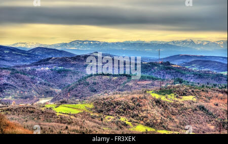 Gamme de Meskheti Petit Caucase montagnes près de Kutaisi Banque D'Images