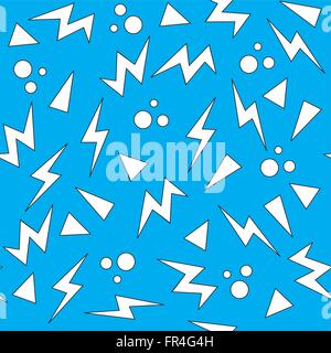 Illustration vecteur de 80s ou 90s seamless background Illustration de Vecteur