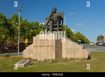 Monument à Juan Ramon Jimenez, Huelva, Andalousie, Espagne, Europe Banque D'Images