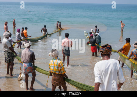 La pêche à la senne du Kerala Banque D'Images