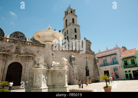 La basilique et le monastère de San Francisco de Asis - La Havane - Cuba Banque D'Images