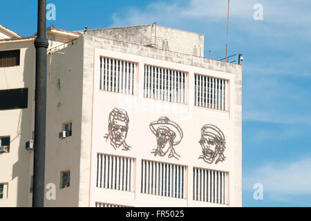 Dirigeants de la révolution de gauche à droite : Julio Antonio Mella, Camilo Cienfuegos et Ernesto 'Che' Guevara Banque D'Images