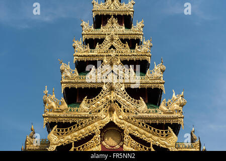 La Pagode Shwemawdaw (Golden Temple de Dieu) à Bago, le Myanmar (Birmanie) Banque D'Images