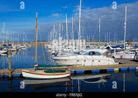 Yacht Haven, Troon Ayrshire du sud de l'Écosse, Royaume-Uni Banque D'Images