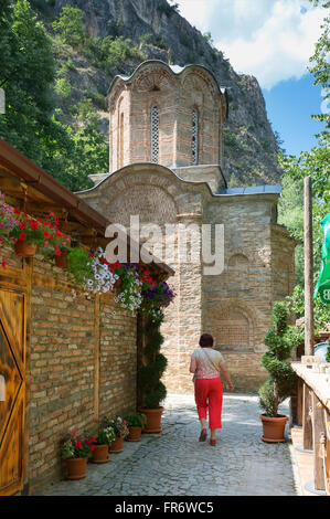 République de Macédoine, Saraj, le lac et le canyon de Matka, alimenté par la rivière Treska Banque D'Images
