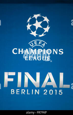 Logo das des 'Champions League FIFA", Berlin.
